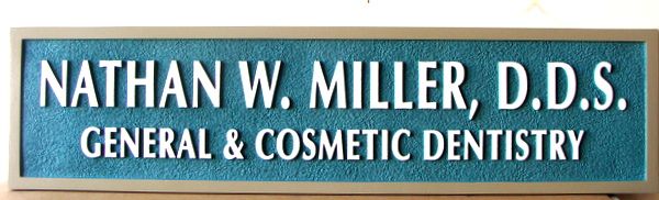 BA11653 - Carved, Sandblasted Wall or Door Sign for General and Cosmetric Dentistry Office