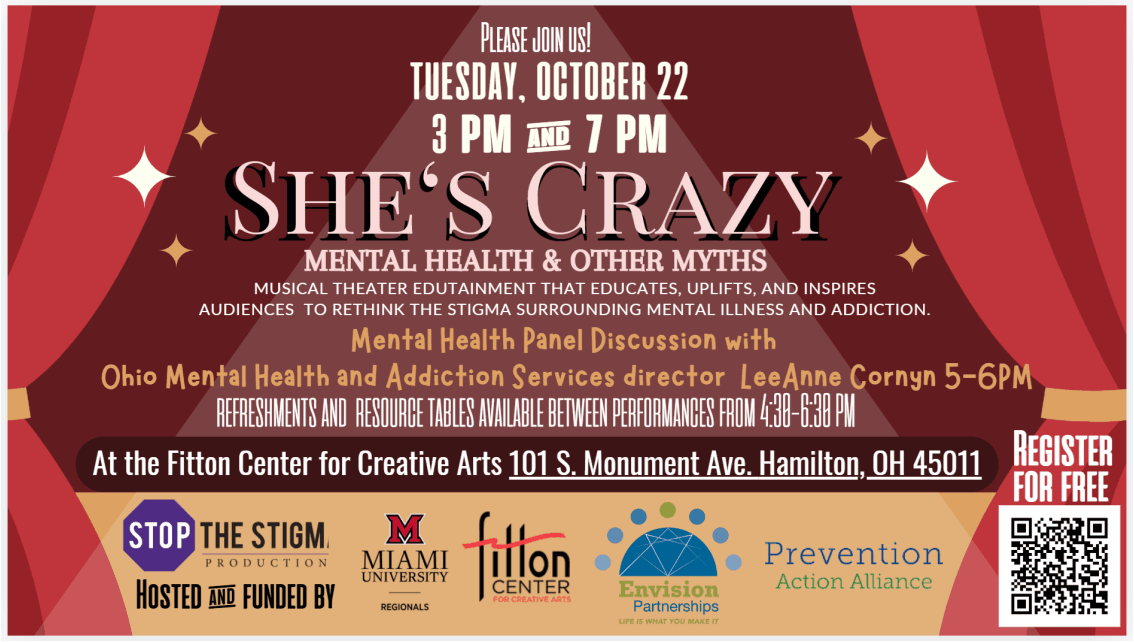 Musical Theater that educates and inspires paired with refreshments and a mental health panel discussion.