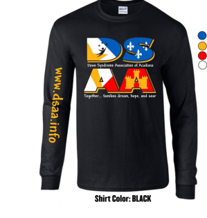 YOUTH Black Long Sleeve- Dsaa Flag Shirt