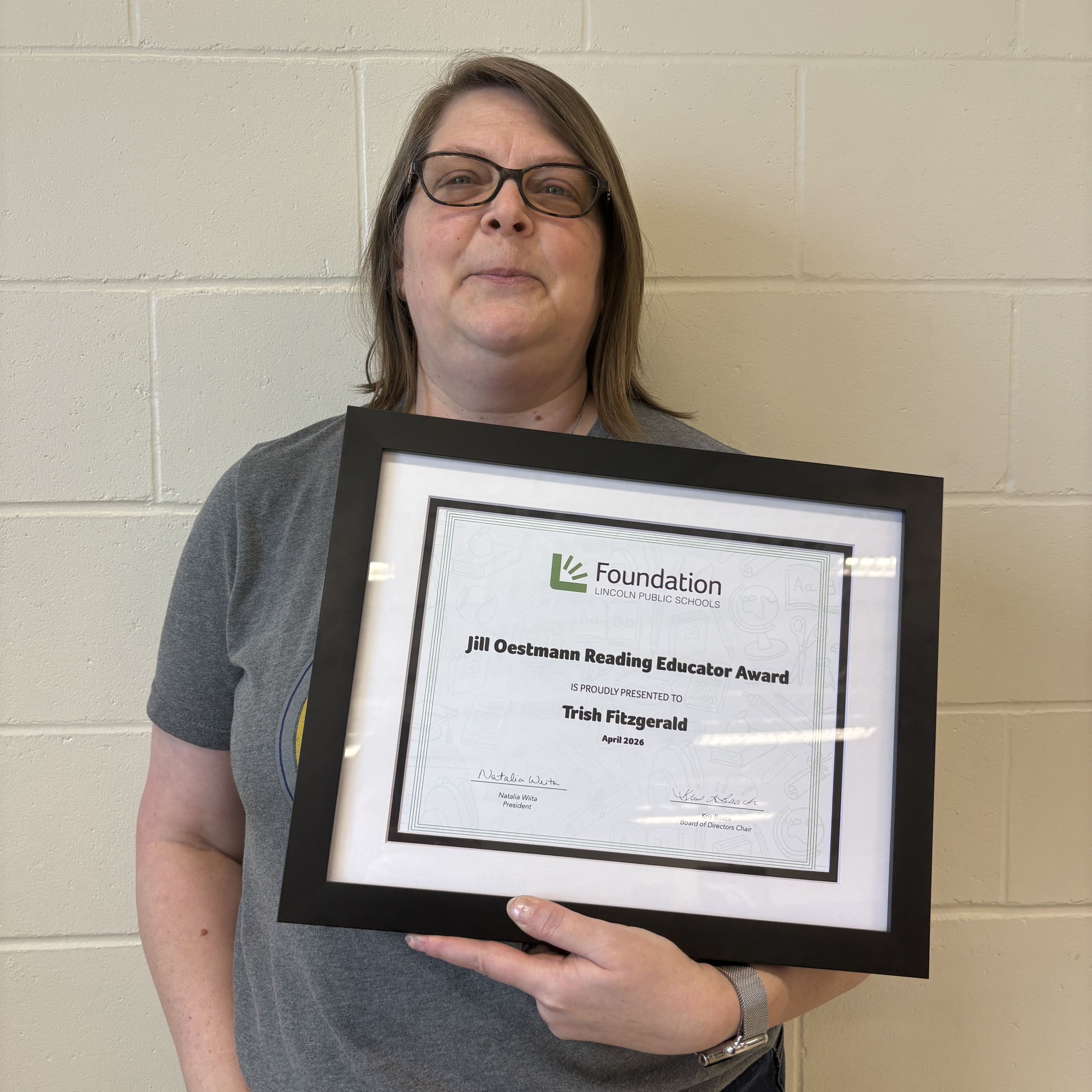 Jill Oestmann Reading Educator Award