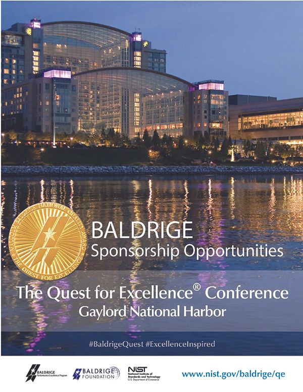 For a Complete Listing of Quest Sponsorship Opportunities Download the 2019 Baldrige Quest Sponsorship Brochure