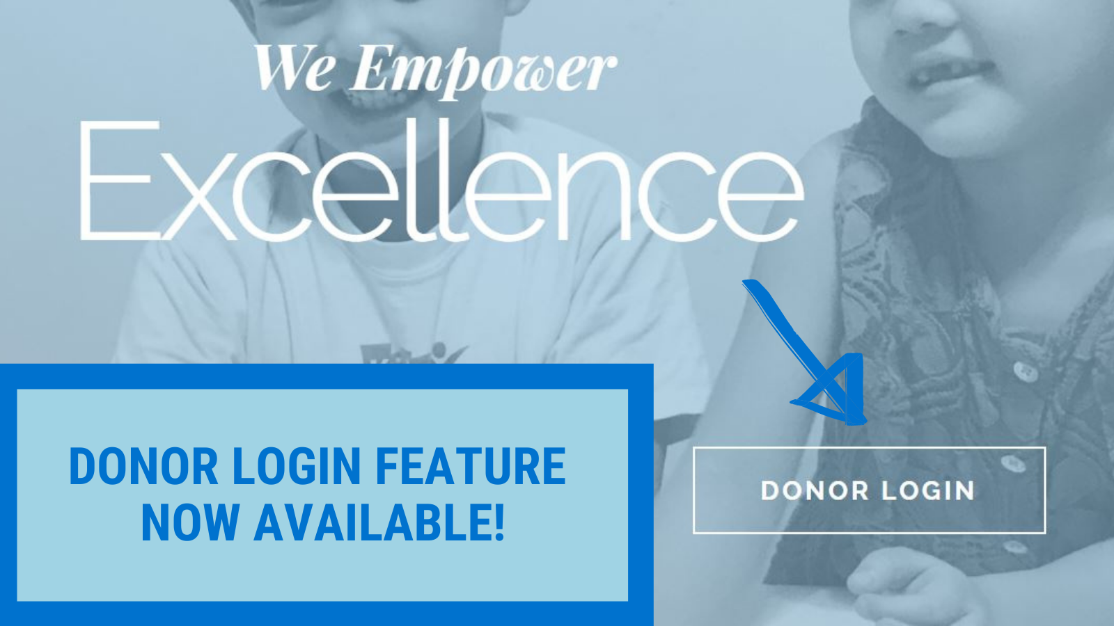Donor Login Feature Now Available!