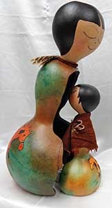 Chickie's Gourd Art-Love Doll Set