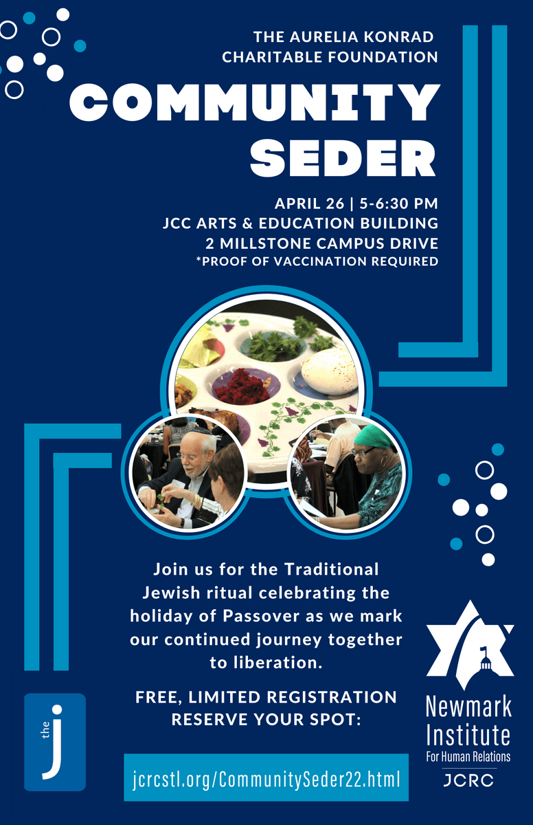 Flyer for Community Seder 2022