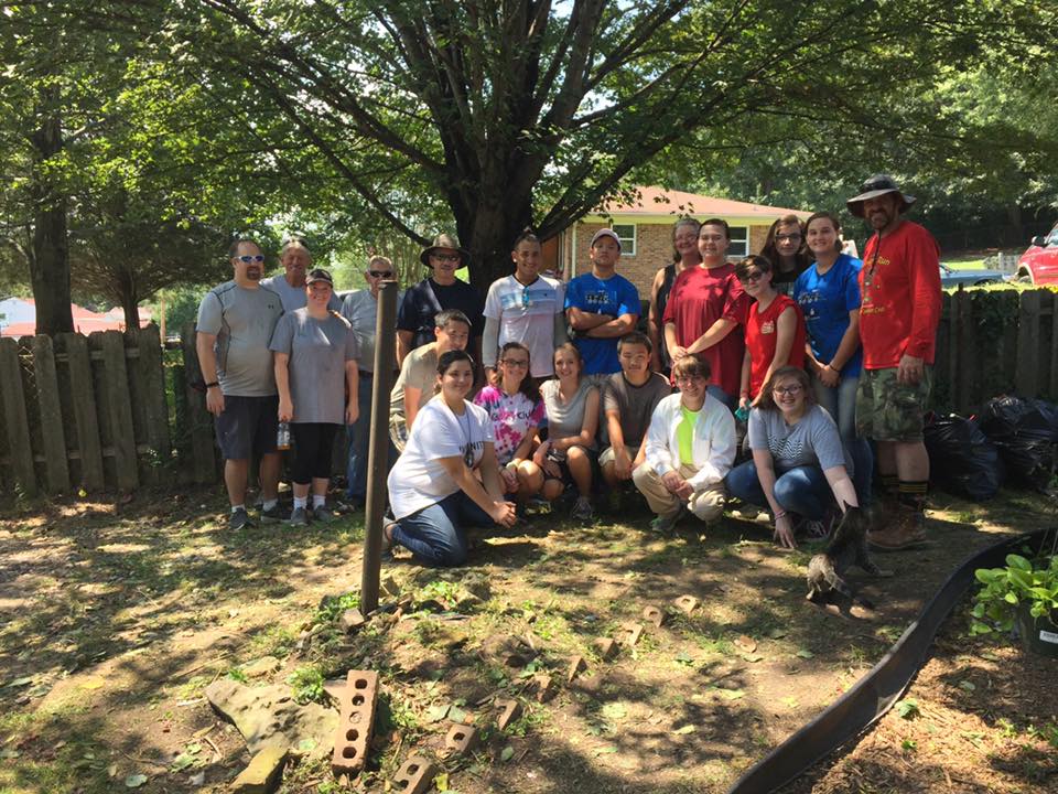 Catoosa County Habitat for Humanity Volunteers Help Veteran with Yard Clean-Up