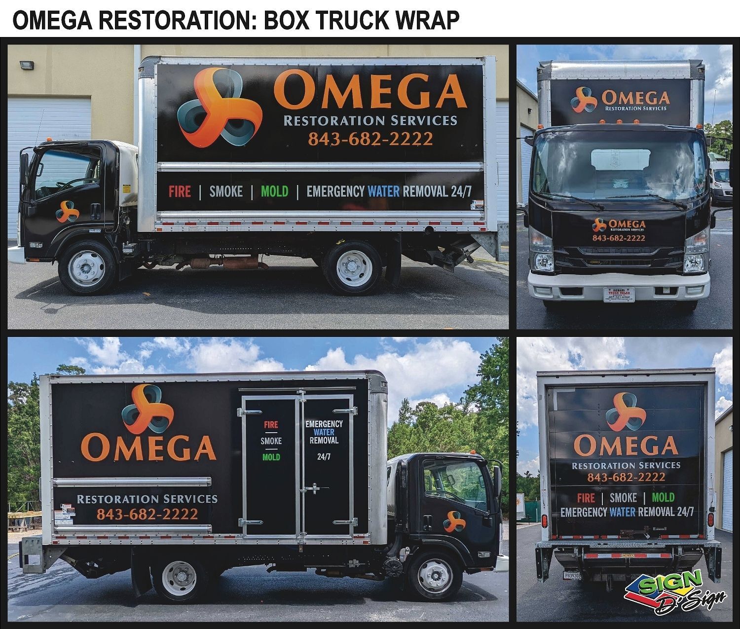 OMEGA RESTORATION BOX TRUCK WRAP