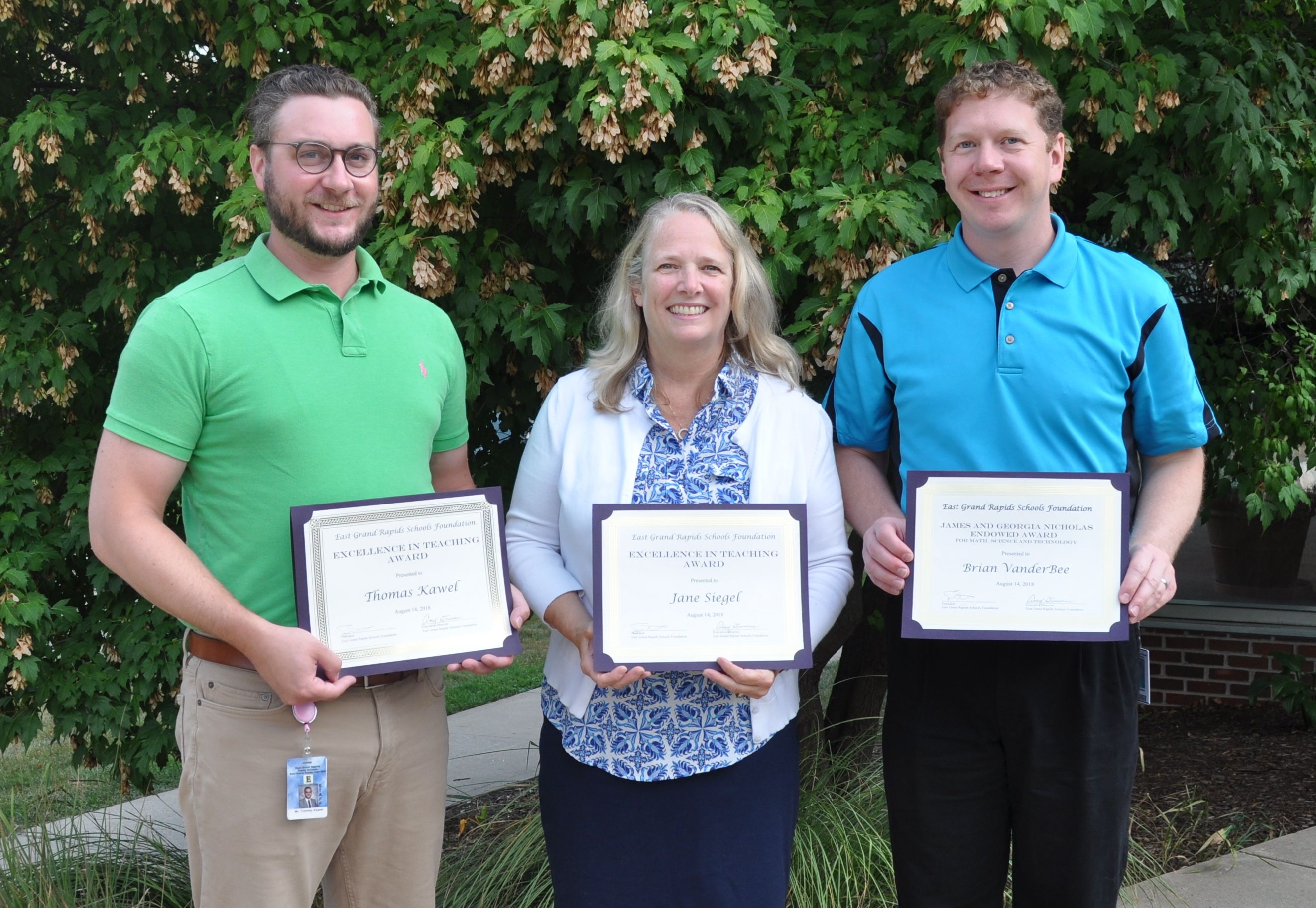 Excellence in Teaching award winners 2018