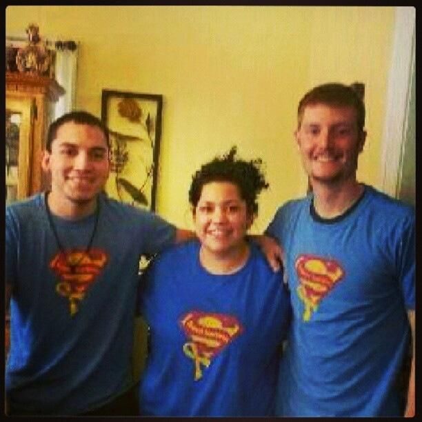 Omar, Katie, and Levi sending Sammy superhero love!!!