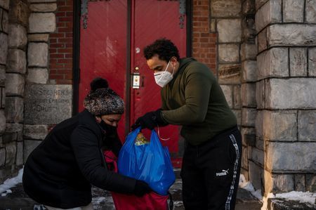 From the Riverdale Press: "Just trying to ensure no one goes home hungry inside Marble Hill"