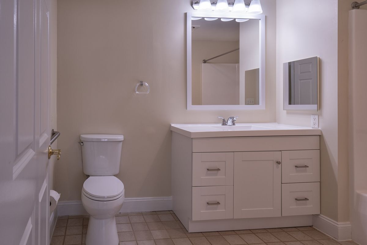 Adirondack master bathroom