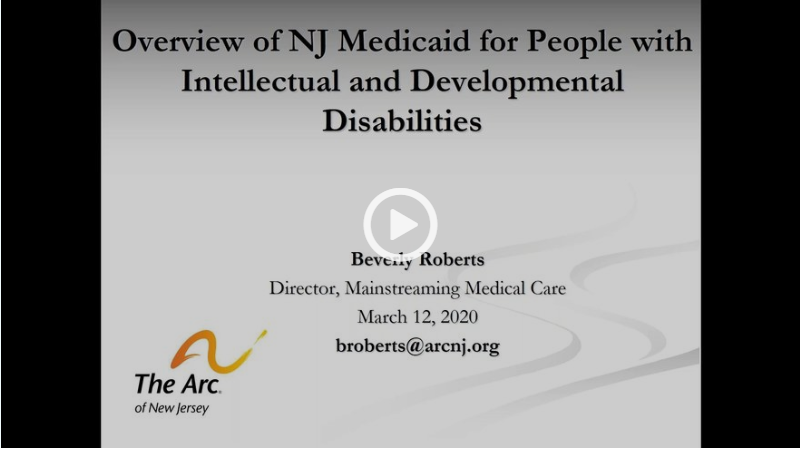 Overview of Medicaid for People With Intellectual and Developmental Disabilities