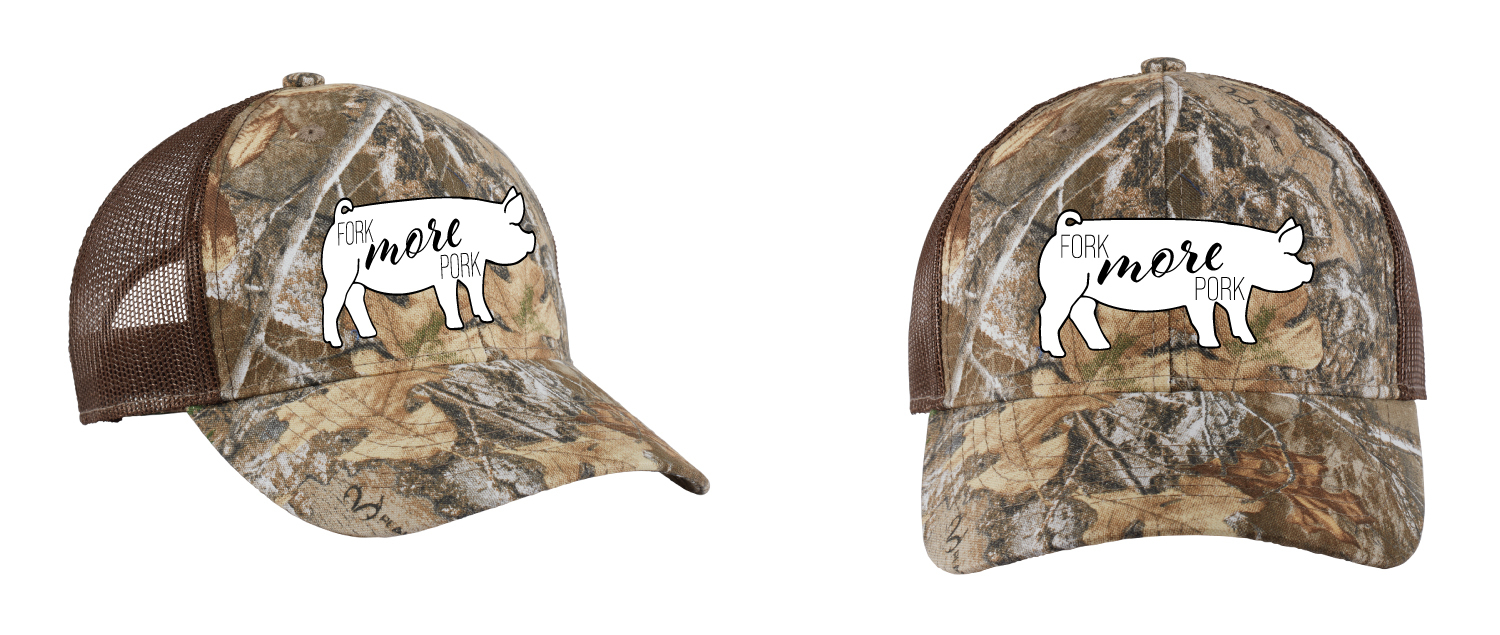 Baseball Cap Trucker Style - Unisex Camo - FMP logo front