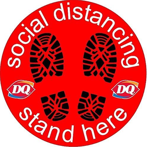 Social Distancing Floor Decal