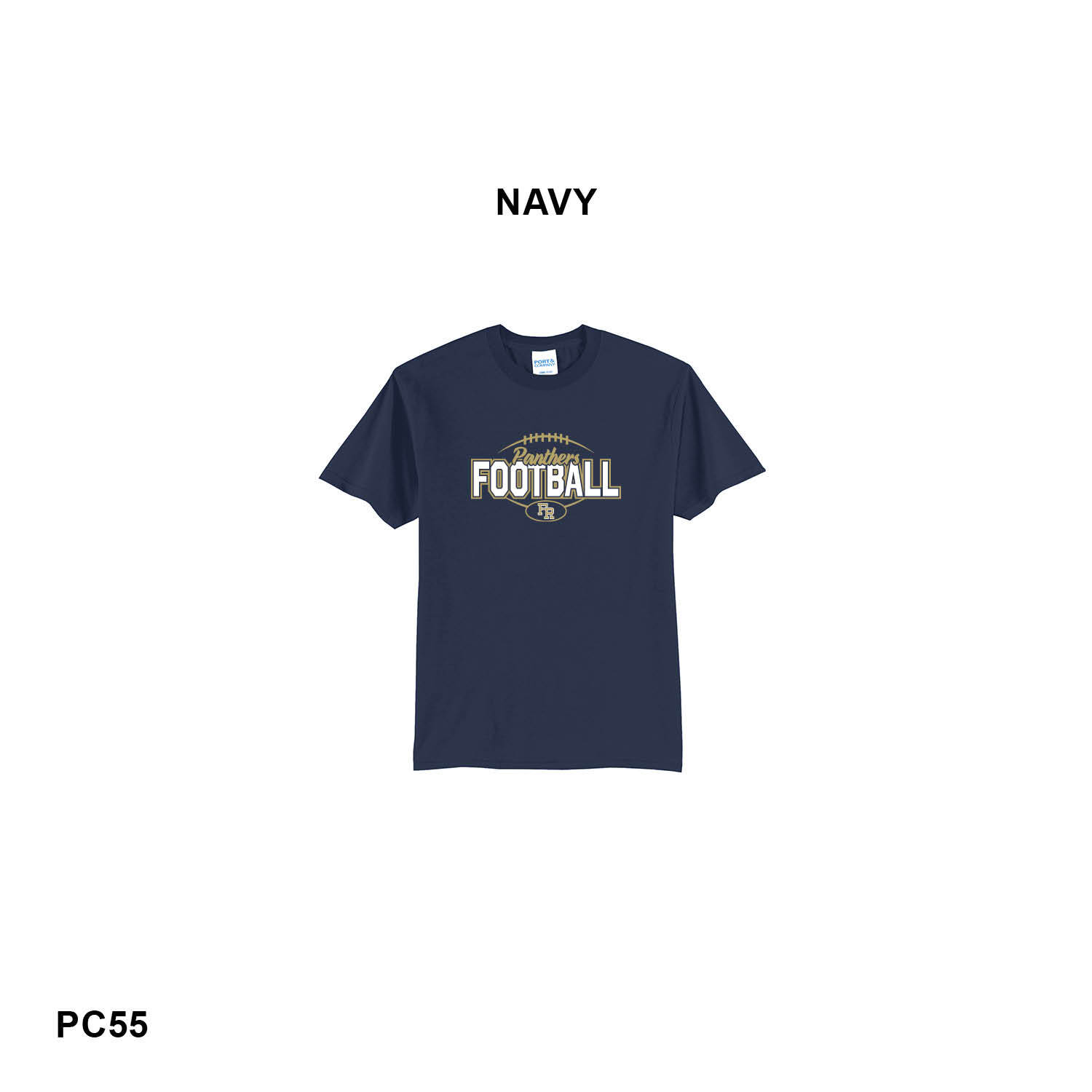 PANTHERS FOOTBALL LOGO - Port & Co™ Core Blend Tee