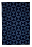 Blue/Black Triangle Rug 8'x10'