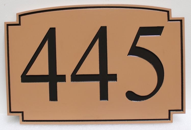 I18915 - Carved  HDU Address Number Sign 