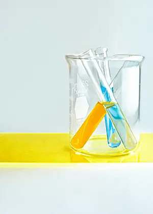 test tubes inside a beaker