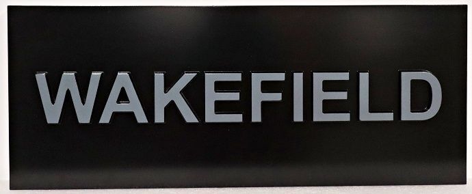 F15386 - Carved and Sandblasted HDU Sign for "Wakefield"