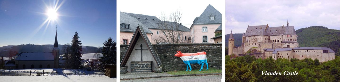 Luxembourg Skyline, Church and Castle