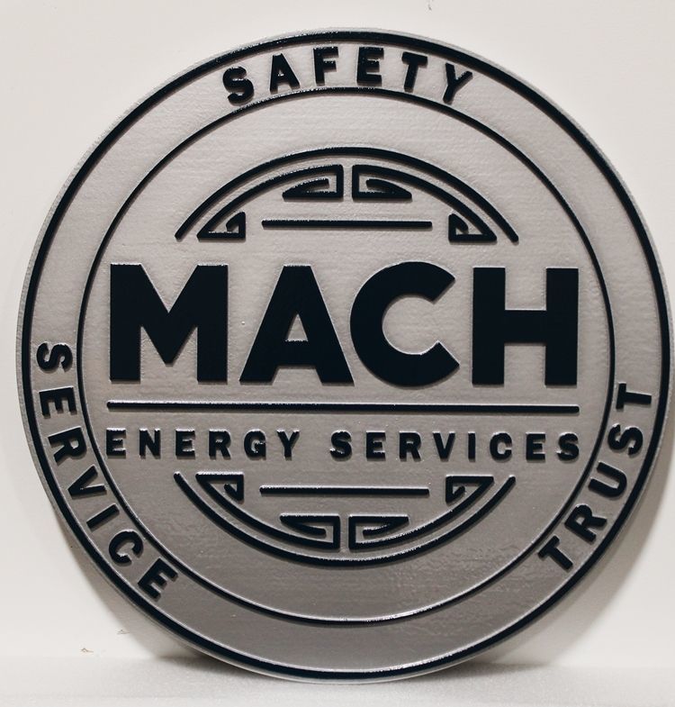 VP- 1439 - Carved 2.5-D Logo of Mach Energy Services