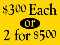 Deal Sign ($3.00 Each or 2 for $5.00)