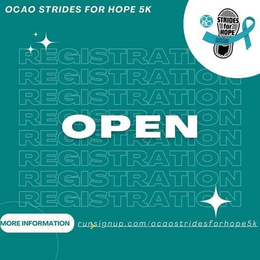 To register for the Strides for Hope, please click on the link. Survivor pictures at 9:00 am. Race starts at 9:30 am.