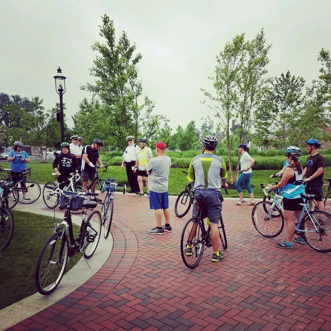 Bicyclists at Healthy Hamilton 2018