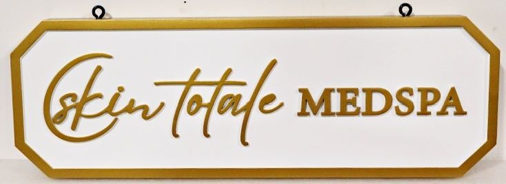B11374 - Carved and Sandblasted HDU Sign for "Skin Totale MedSpa"