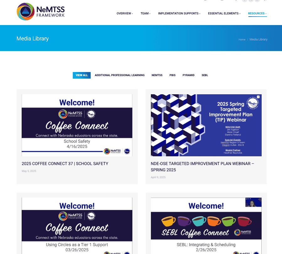 NeMTSS Media Library