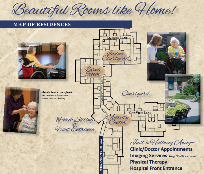 Map Layout of Long Term Care nursing home