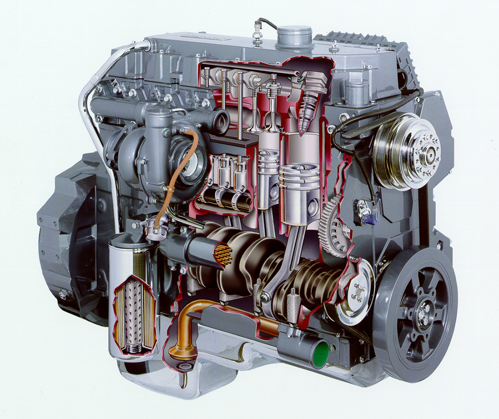 Image result for diesel engine cutaway
