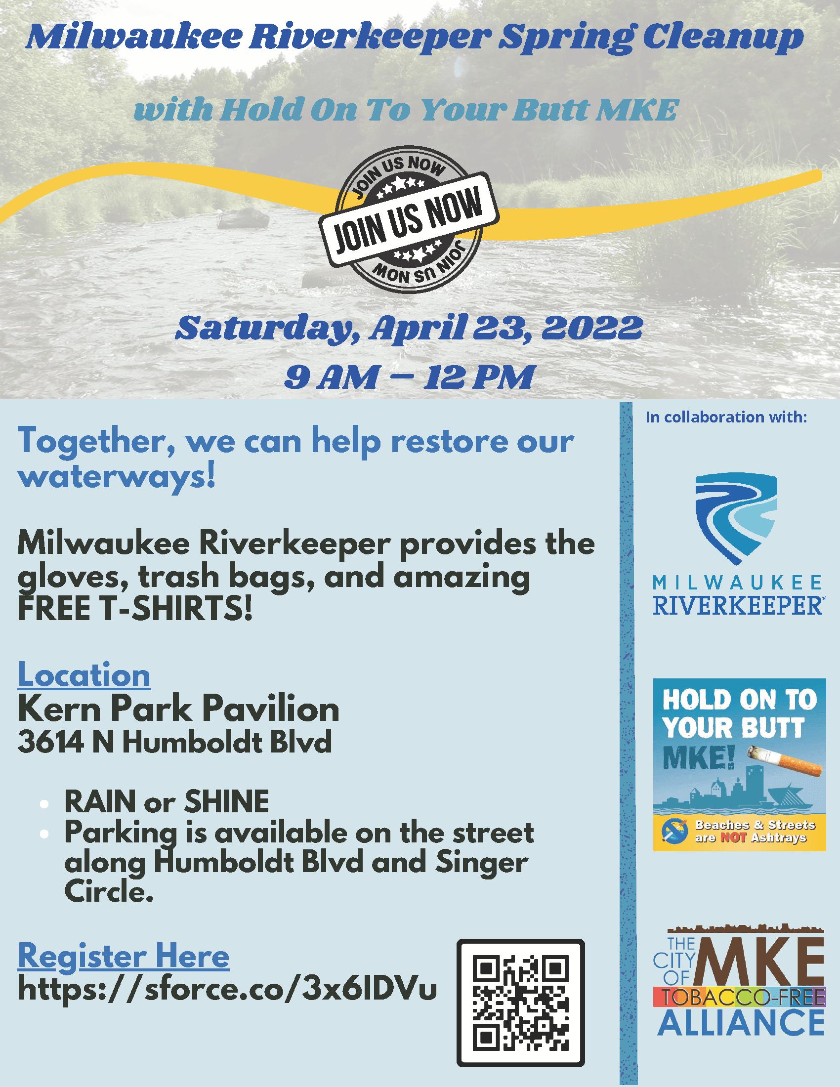Milwaukee Riverkeeper Spring Cleanup 