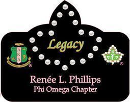 LEGACY TWO PEARL NAME BADGE