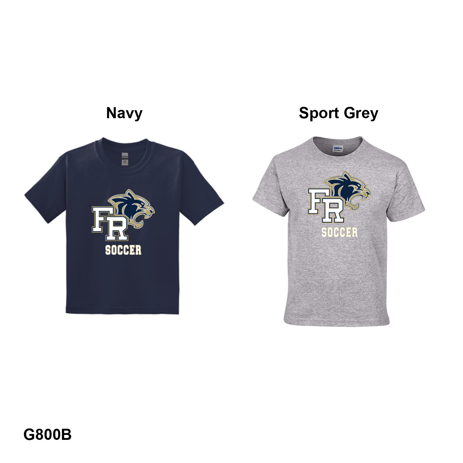 GIRLS SOCCER LOGO - Gildan Youth T-Shirt