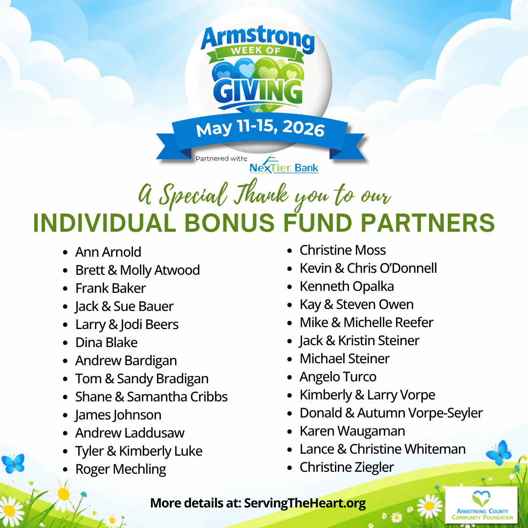 Week of Giving Bonus Partners - Individuals