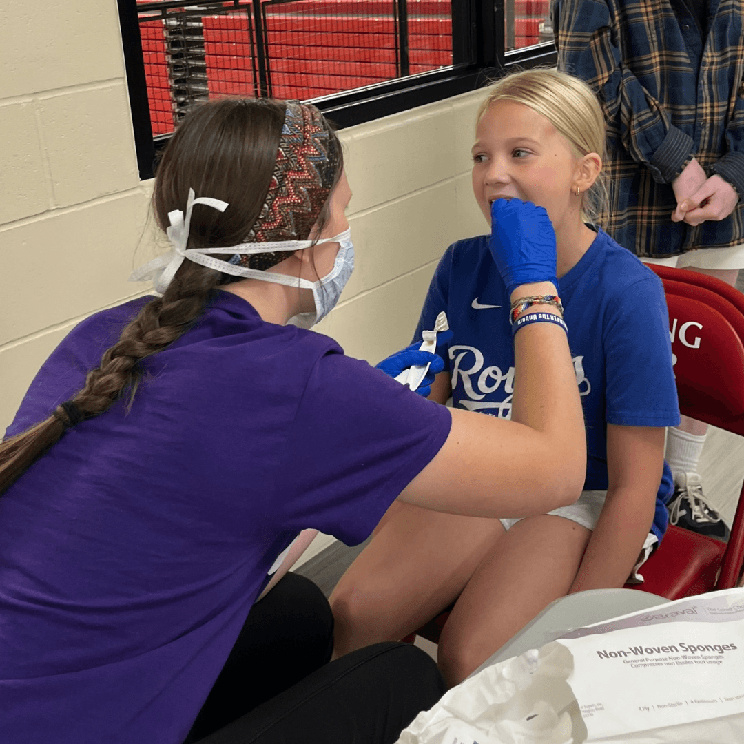 Children received oral health services and education to promote lifelong healthy teeth and gums.