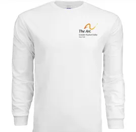 Unisex White Long Sleeve Shirt - Small