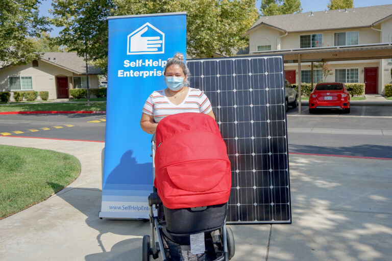 Lesly Bucio at the Sand Creek Ribbon Cutting event