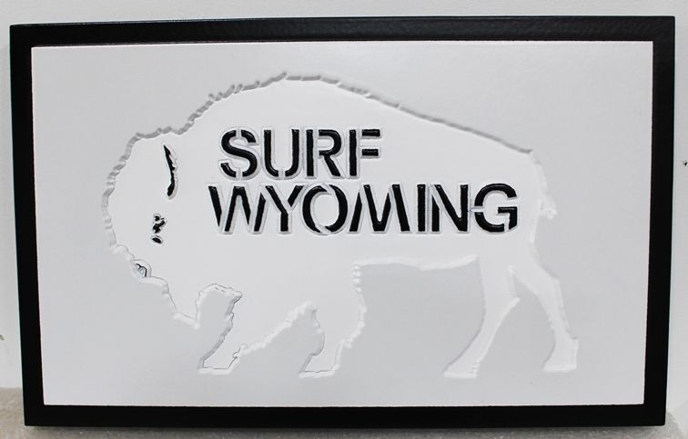 SA28885 - Carved Sign for "Surf Wyoming"