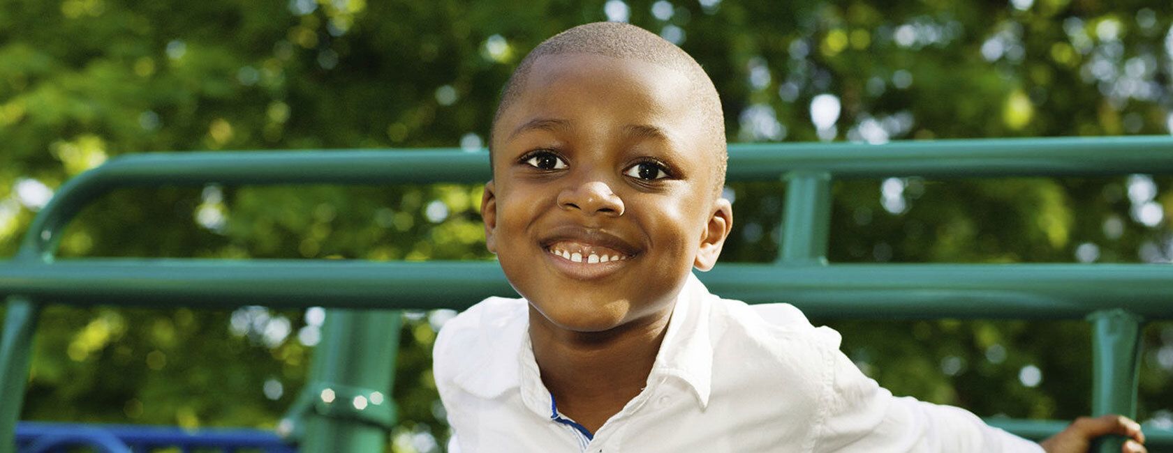 Young boy smiling
