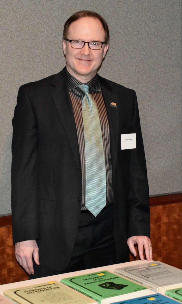 The NCMF's Kevin Crouse with special training publications.