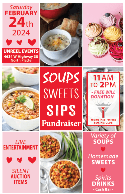 Free Will Donation - Various Soups, Sweets & Drink Specials 