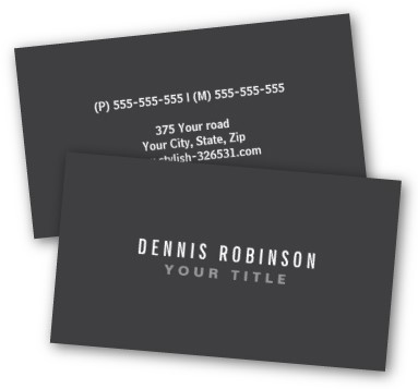 16PT Suede Business Cards with Raised Spot UV