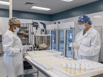 Processing in our lab. 