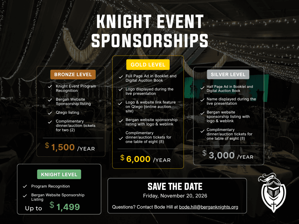 2025 Knight Event logo of a green emerald celebrating 31 years.