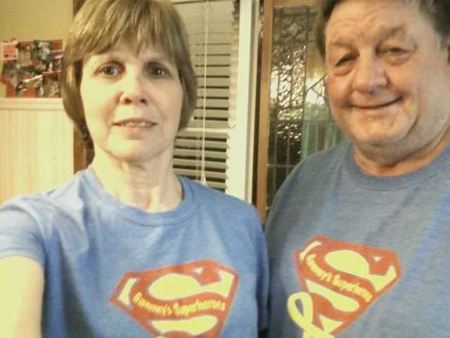 Sammy's buddy, Grady's grandparents- Clark Superheroes from Gothenburg, NE! Thank you for your support Clark's!