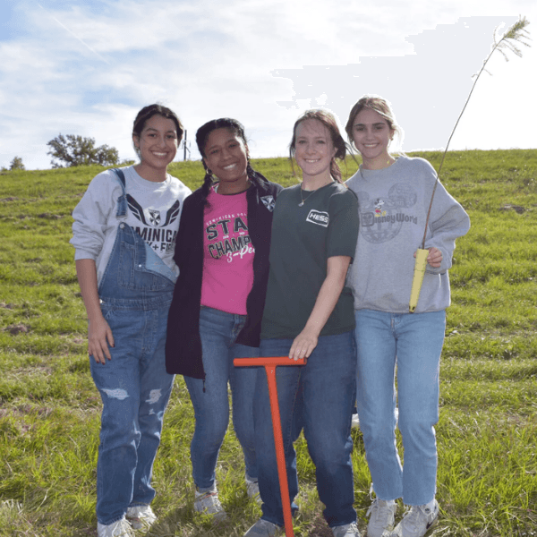 Students Plant Tree Saplings to Help Restore Native Habitat