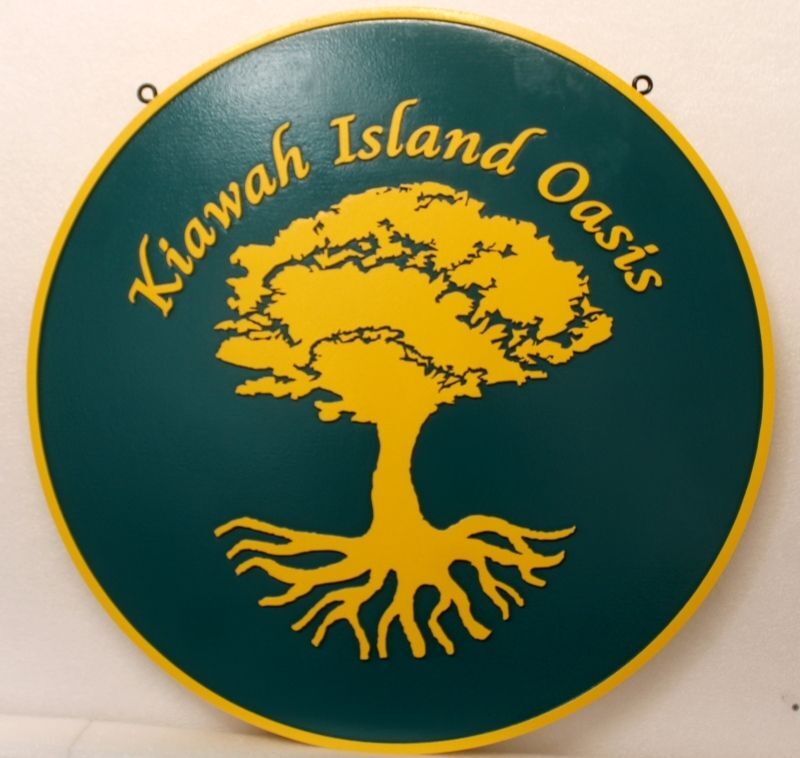 L21146 - Carved Plaque for "Kiawah Island Oasis" 