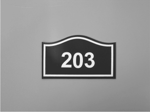 I2.  Door Sign - Arch
