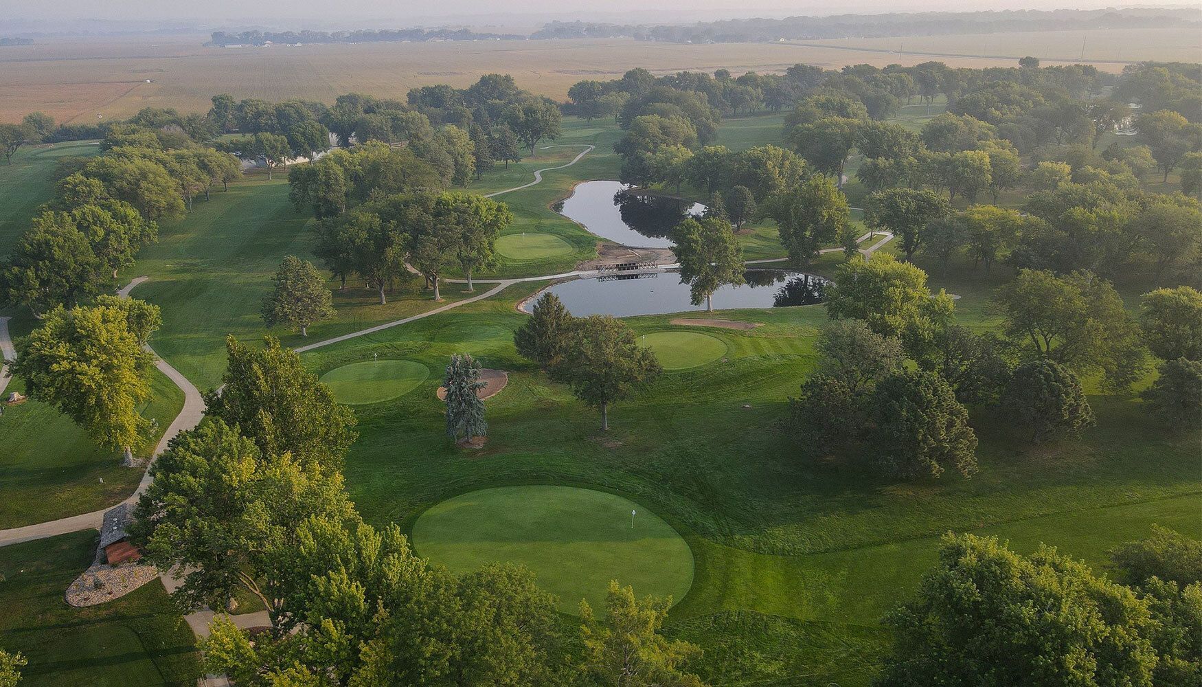 Elks golf course aerial view